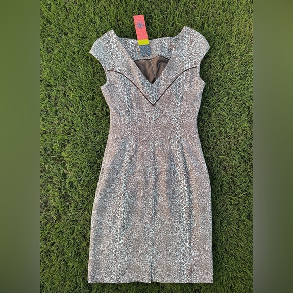 NWT Tory Burch Carter Dress-Teal Jardin - Picture 9 of 16